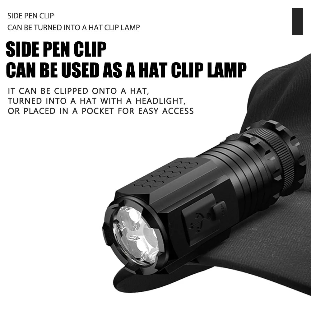 Mini Leistungsstarker Strahl Außen EDC Taschenlampe | Karnz