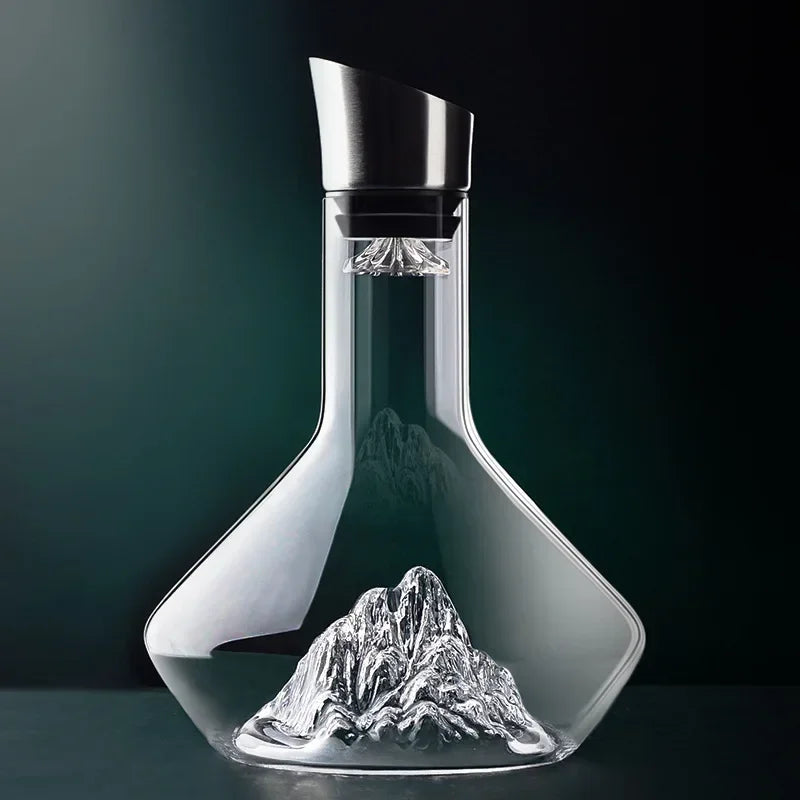 1500ml Iceberg Dekanter Kreatives bleifreies Kristallmaterial Luxus hochwertige Haushaltsrotweindekanter Weinkrug