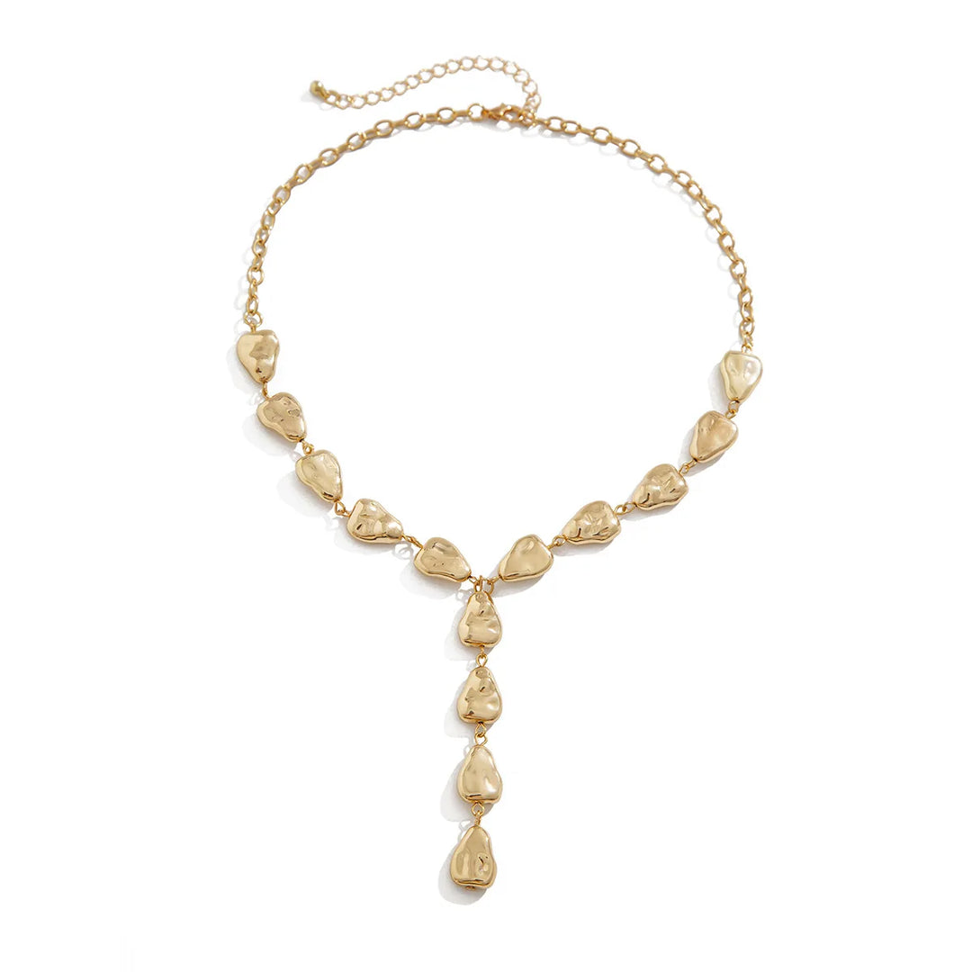 Karnz | Moderne Stein inspirierte Lariat-Halskette