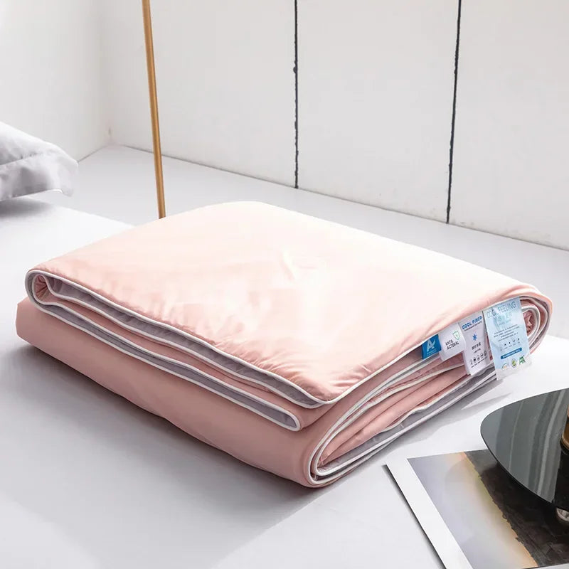 Air Condition Sommerdecke — Pure Color Eis-Seide Kühlende Decke, Leicht & Glatt Twin/Kingsize Bettdecke | Karnz