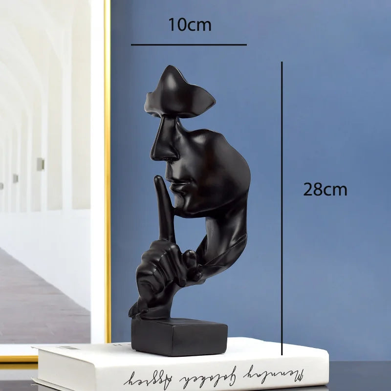 Silent Thinker Abstraktes Gesicht Wohnkultur