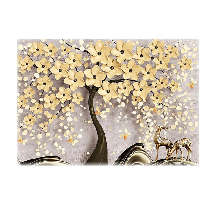 Abstract Floral Big Blossom Petal Tree Wandkunst Feine Kunst Leinwanddrucke Bild Für Wohnzimmer Schlafzimmer Salon Kunst Dekor | Karnz