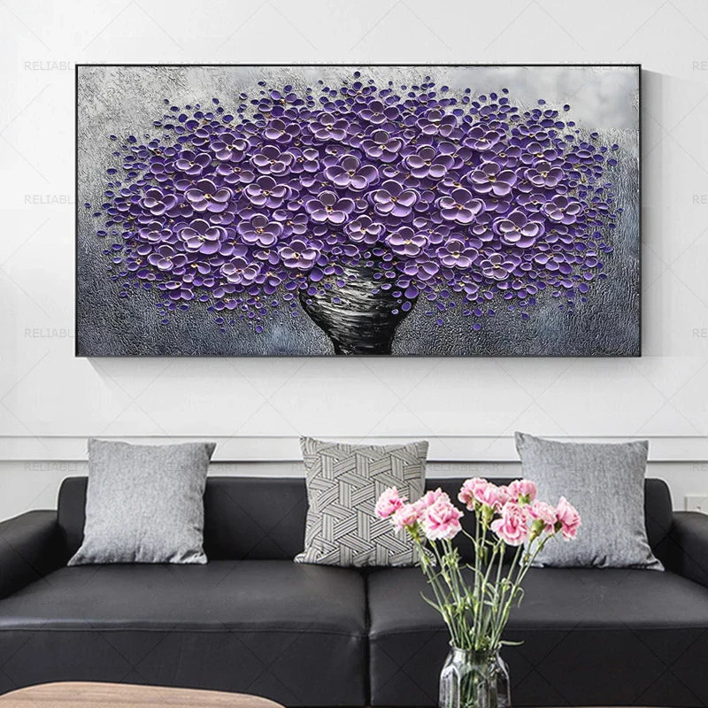 Moderne abstrakte Blumenbaum Wandkunst Fine Art Leinwanddrucke Große Größen Bilder Für Wohnzimmer Schlafzimmer Home Office Kunstdekoration | Karnz