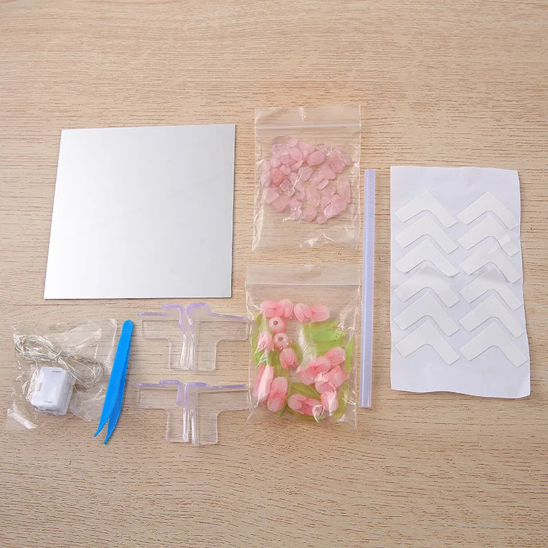 Diy Tulpenblumenmeerwürfelampe