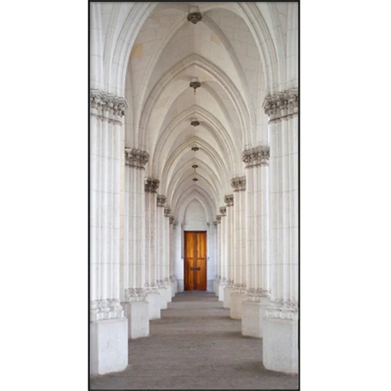 Moderne abstrakte minimalistische Bögen Architektur Wandkunst Fine Art Leinwanddrucke Bilder für Eingangsbereich Foyer Wohnzimmer Home Office Dekor | Karnz