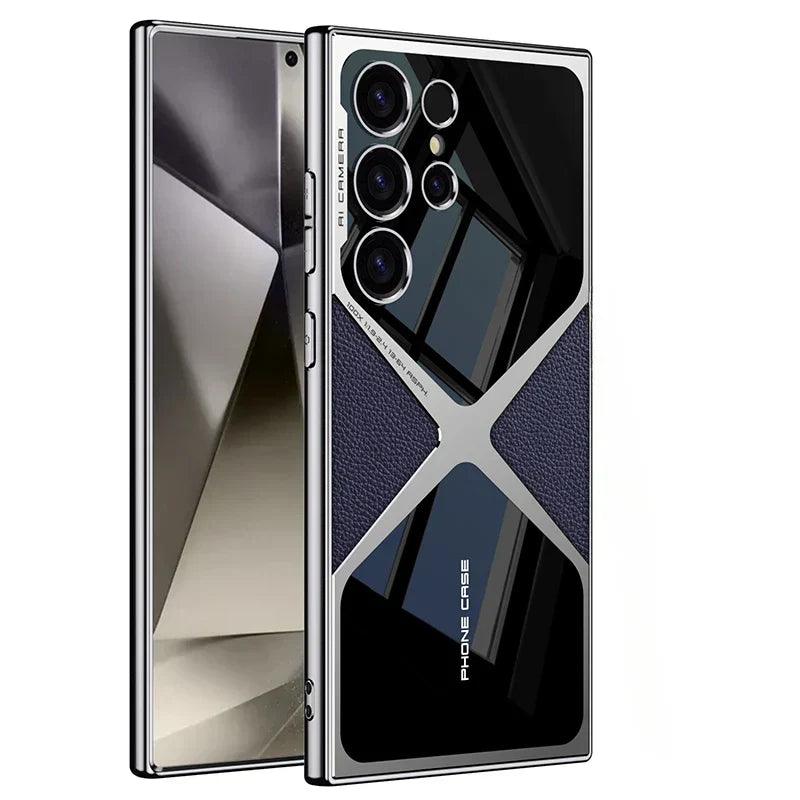 Sandsberg | Stoßfeste Leder-Handyhülle für Samsung Galaxy
