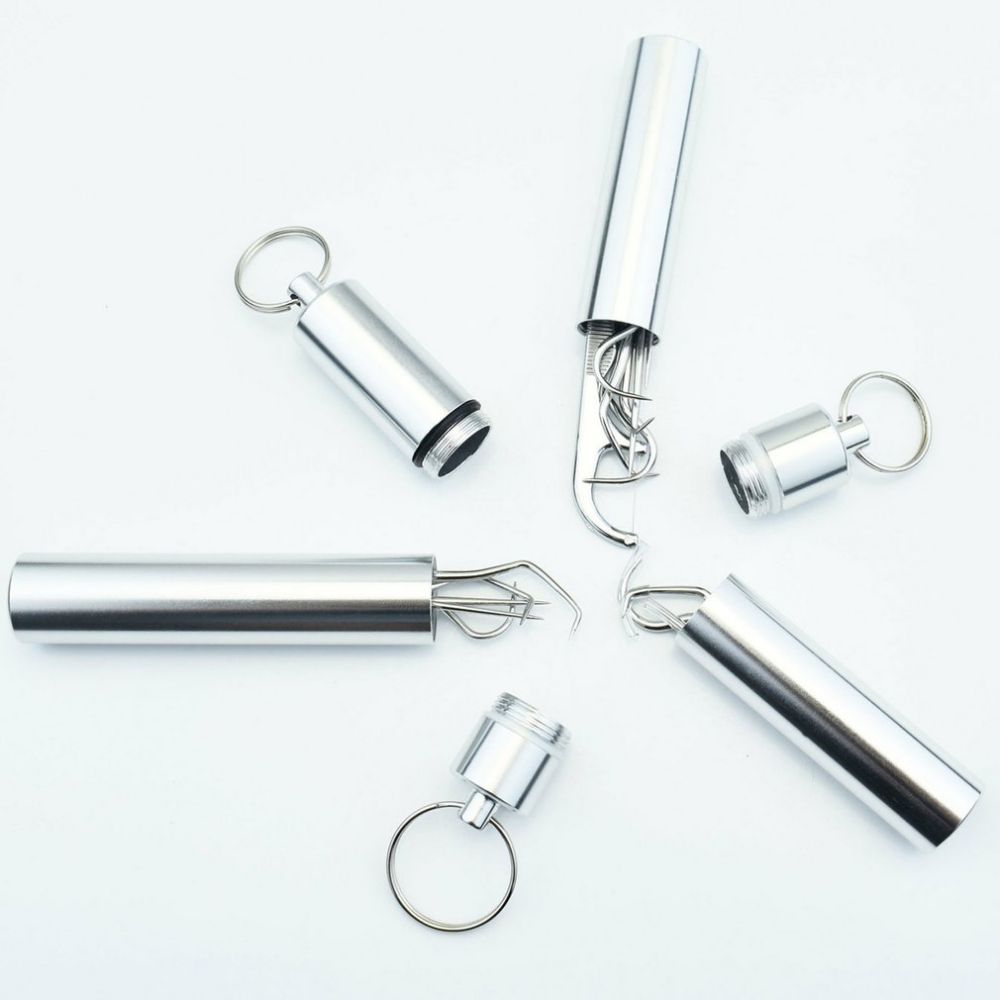 7-teiliges Edelstahl Zahnstocher Set | Karnz