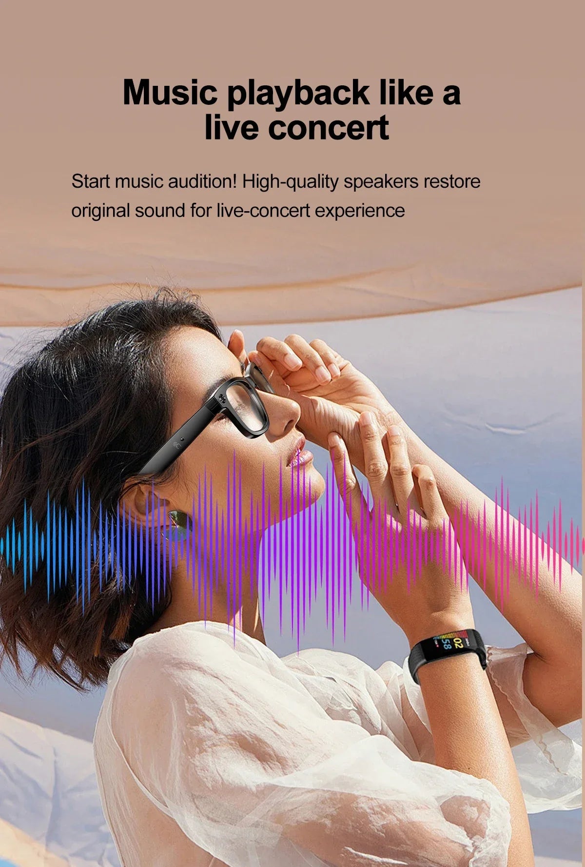 Intelligente Bluetooth-Kamerabrille