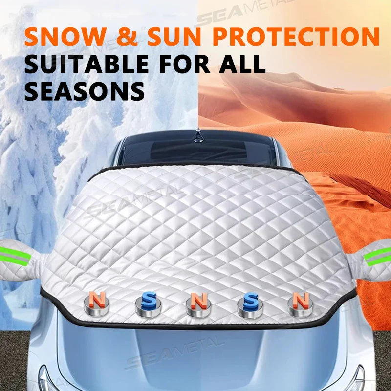 Karnz | FrostGuard Pro | 5-Layer Wind Protection Cover | Magnetic & Windproof | Complete Ice Protection