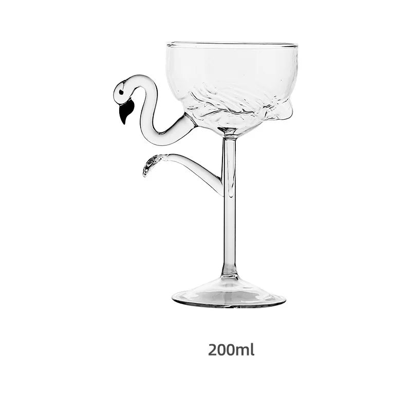 Pink Flamingo Cocktail Klare Party Gläser