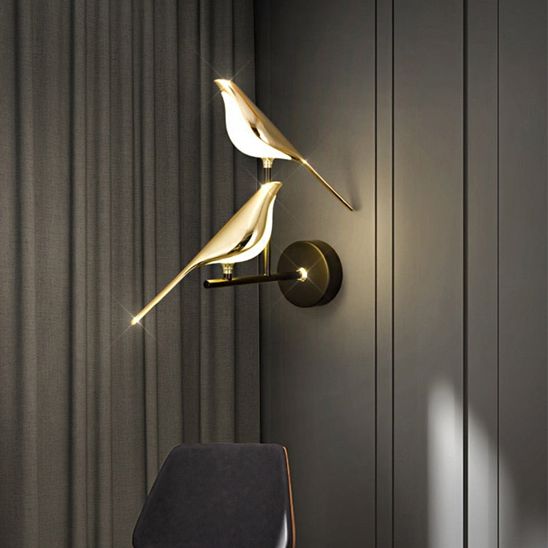 Karnz | Moderne nordische Wandvogel Lampe