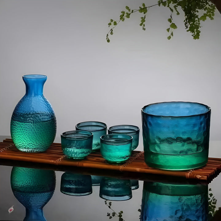Japanisches Glas Set – Elegantes Sake & Whisky Set | Perfekt für Bar & Zuhause | Karnz