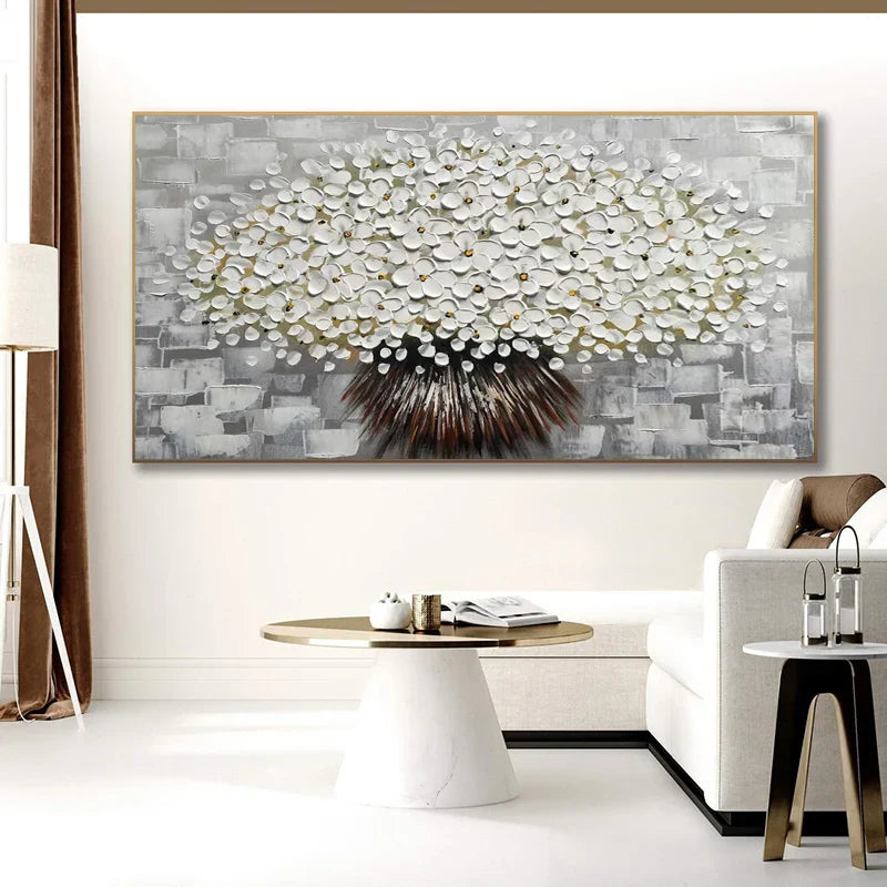 Moderne abstrakte Blumenbaum Wandkunst Fine Art Leinwanddrucke Große Größen Bilder Für Wohnzimmer Schlafzimmer Home Office Kunstdekoration | Karnz