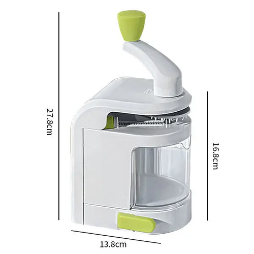 Karnz | SpiraChef Gemüsespiralschneider | 5-in-1 Spiralschneider & Hobel | Mit Saugfuß & Klappdesign | Für Zoodles, Gemüse & Obst