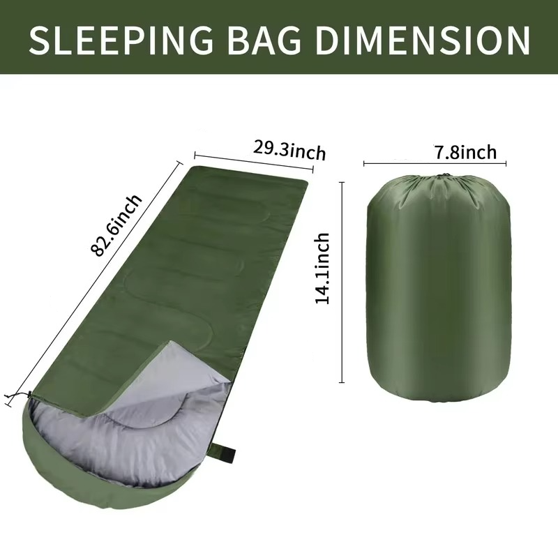 Ultraleichter, wasserdichter 4-Jahreszeiten-Campingschlafsack für Rucksackreisen und Wanderungen