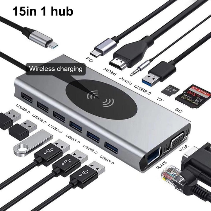 Karnz | 15in1 USB-C Wireless Charging Docking Station
