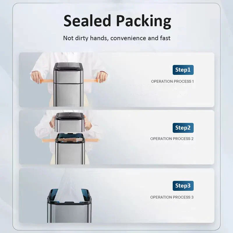 Karnz | Smart Edelstahl Automatischer Sensor Mülleimer