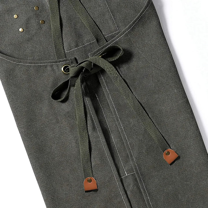 Canvas Schürze mit Taschen, verstellbar, Unisex | Karnz