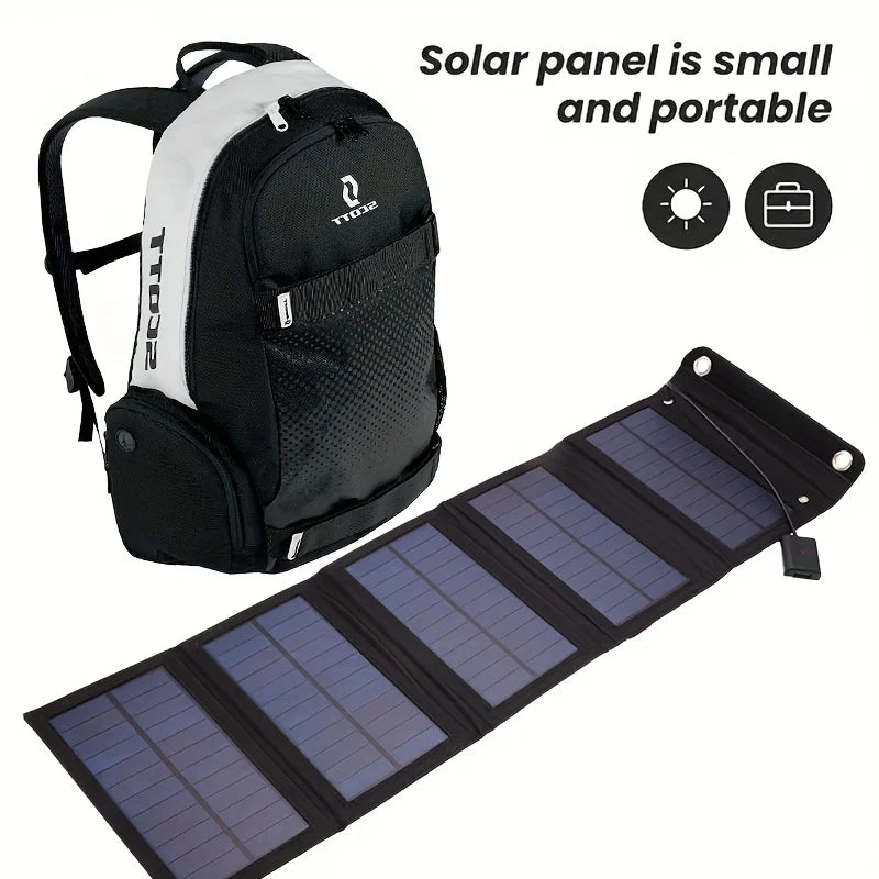Solariq FoldPanel 30 | Faltbares Solarpanel | 30 W USB | Wasserdicht & Mobil
