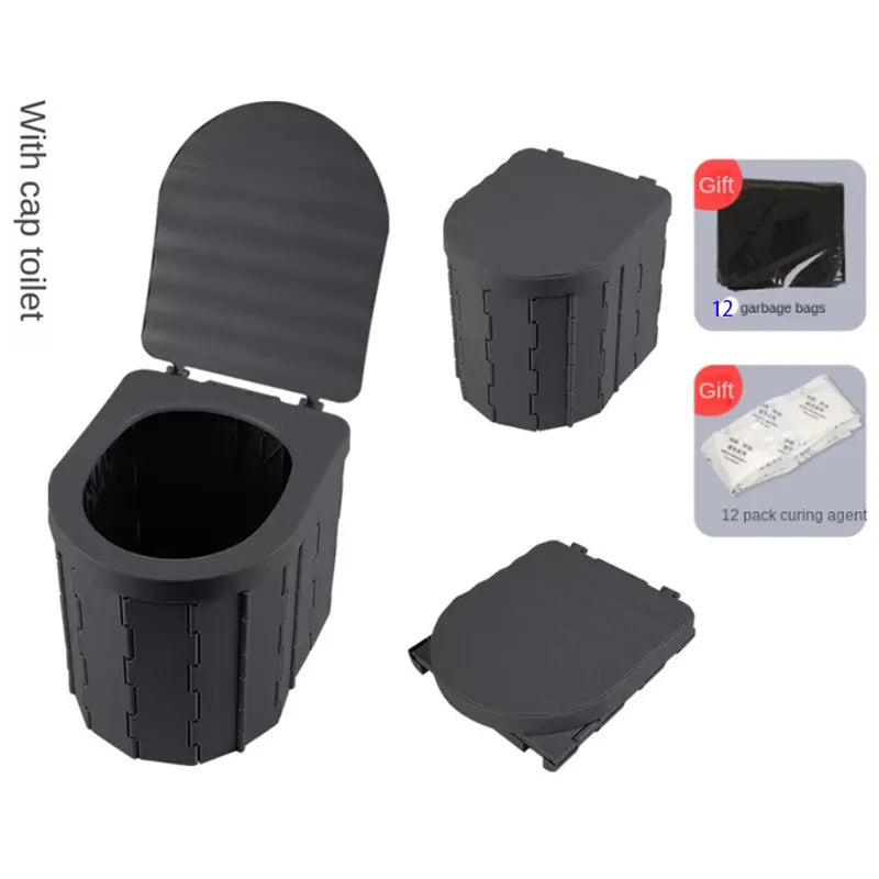 Bequeme Reise Faltbare Camping-Toilette | Karnz