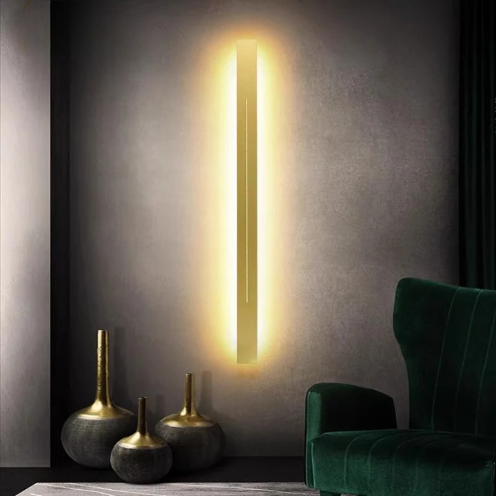 Wandleuchte aus Metall und Acryl für Wohnzimmer Schlafzimmer Karnz