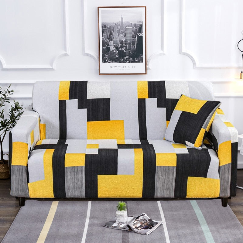 Modern rutschfeste bunte elastische Sofabezug | Karnz