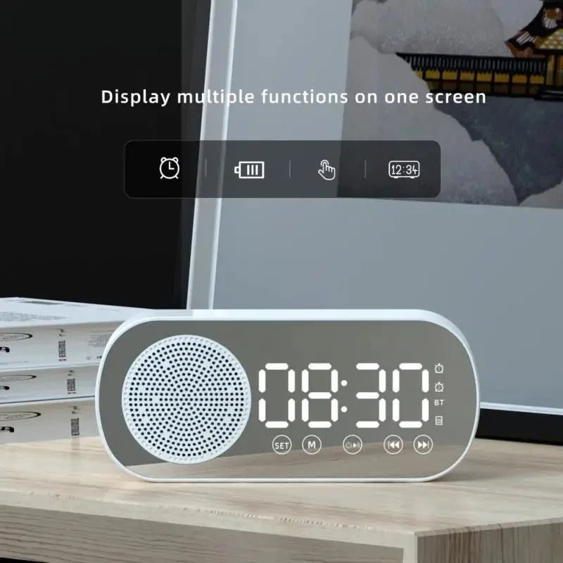 Digitaler Wecker mit Bluetooth-Lautsprecher und FM-Radio