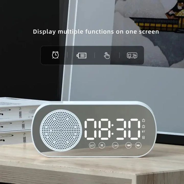 Digitaler Wecker mit Bluetooth-Lautsprecher und FM-Radio