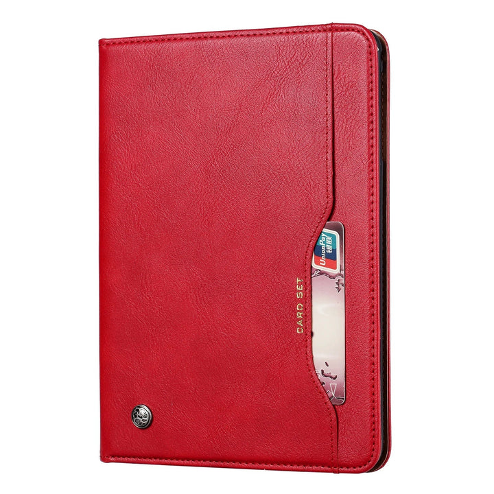 Leder Flip Case für iPad 9,7 (2017-2018), 10,2 (7. / 8. Gen), Air 2/3/4, Pro 9,7/10,5/11 - Wasserdicht, Stoßfest, Business Tablet Hülle