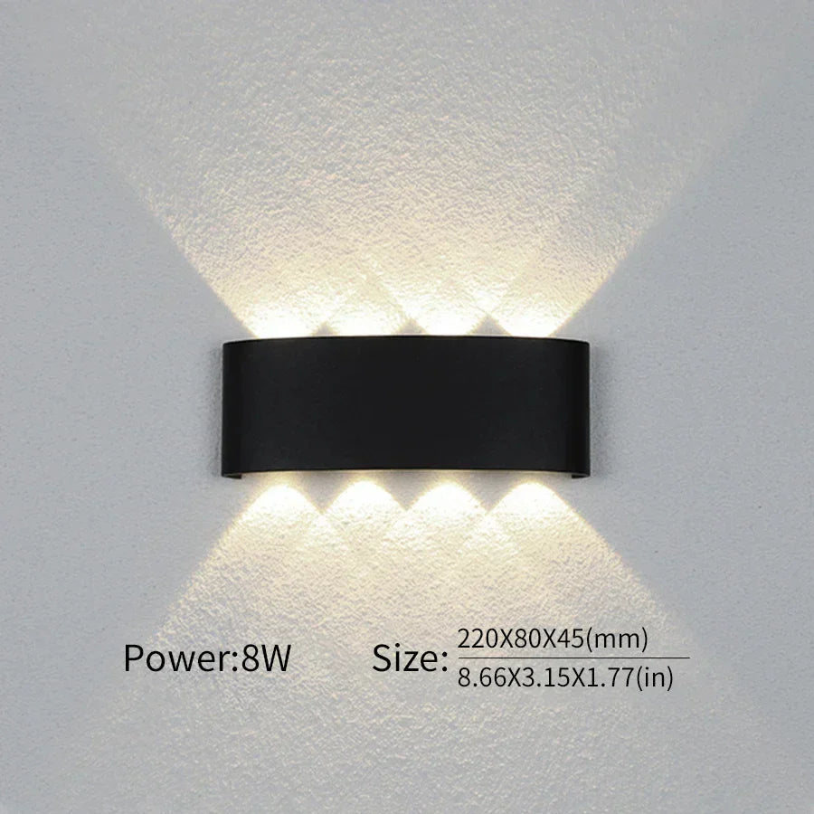 Moderne Beleuchtung, Innen- oder Außenbereich: Die vielseitige LED-Wandleuchte