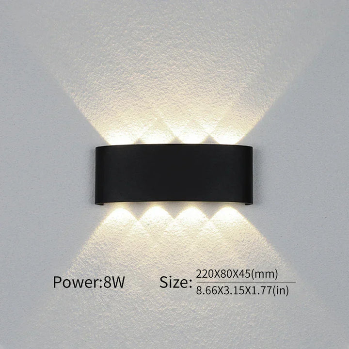 Moderne Beleuchtung, Innen- oder Außenbereich: Die vielseitige LED-Wandleuchte