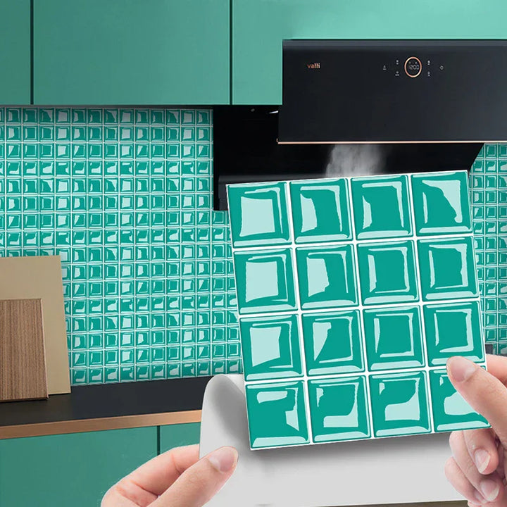DecoMosaic 3D Mosaik Wandfliesen Aufkleber Karnz