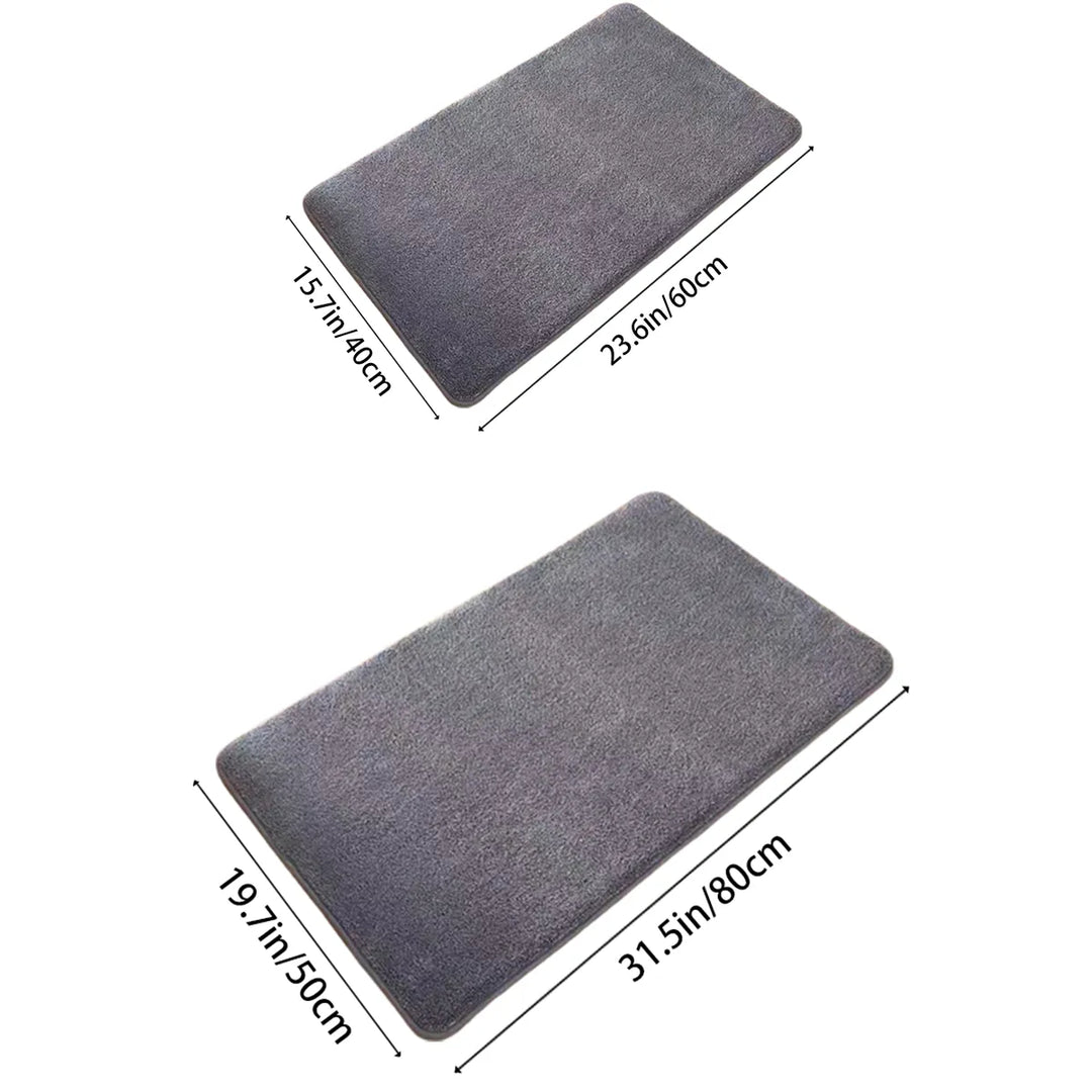 Ultra-absorbierende nordische Badematte Duschraum Bodenmatte super rutschfest gepolsterte weiche Samt-Duschmatte für das Badezimmer | Karnz