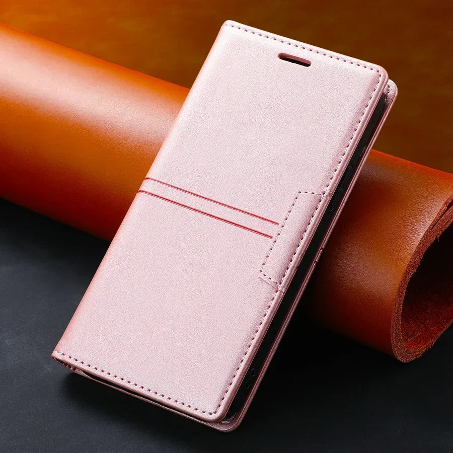 Sandsberg | Google Pixel Leder-Wallet-Hülle | Magnetisches Flip-Case mit Schutzfunktion