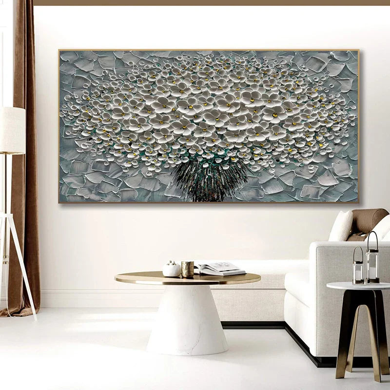 Moderne abstrakte Blumenbaum Wandkunst Fine Art Leinwanddrucke Große Größen Bilder Für Wohnzimmer Schlafzimmer Home Office Kunstdekoration | Karnz