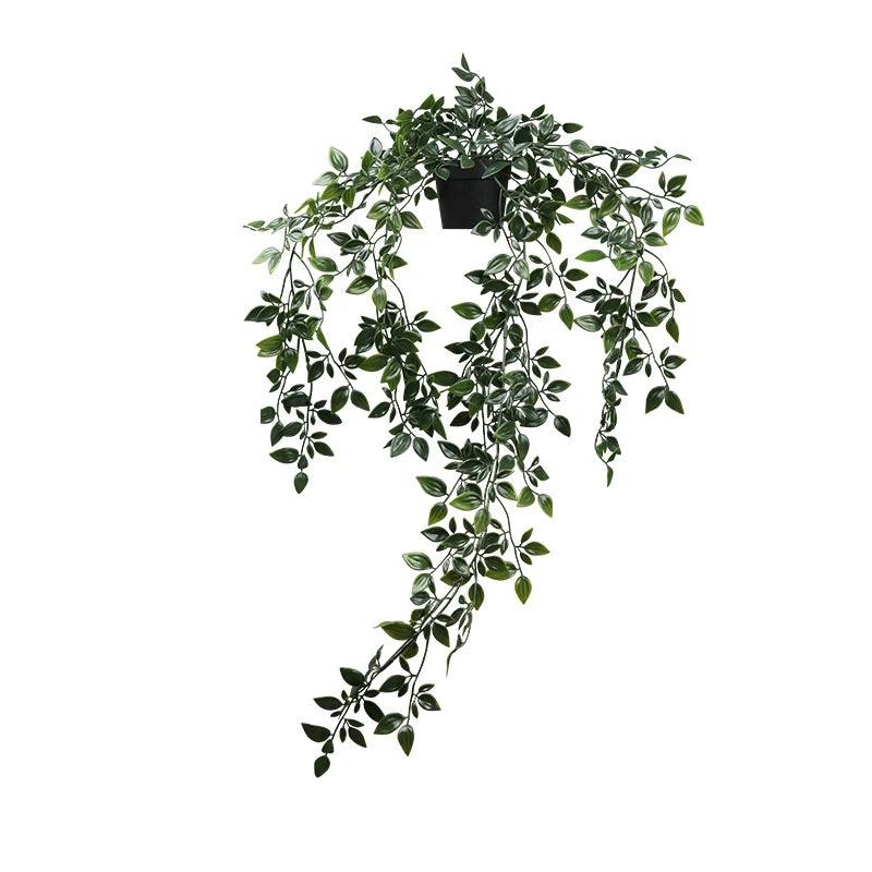 Karnz | VerduraLine Künstliche Pflanze Hängend | Immergrün & Wartungsfrei | 90 cm Dekoration | Frisches Natürliches Design