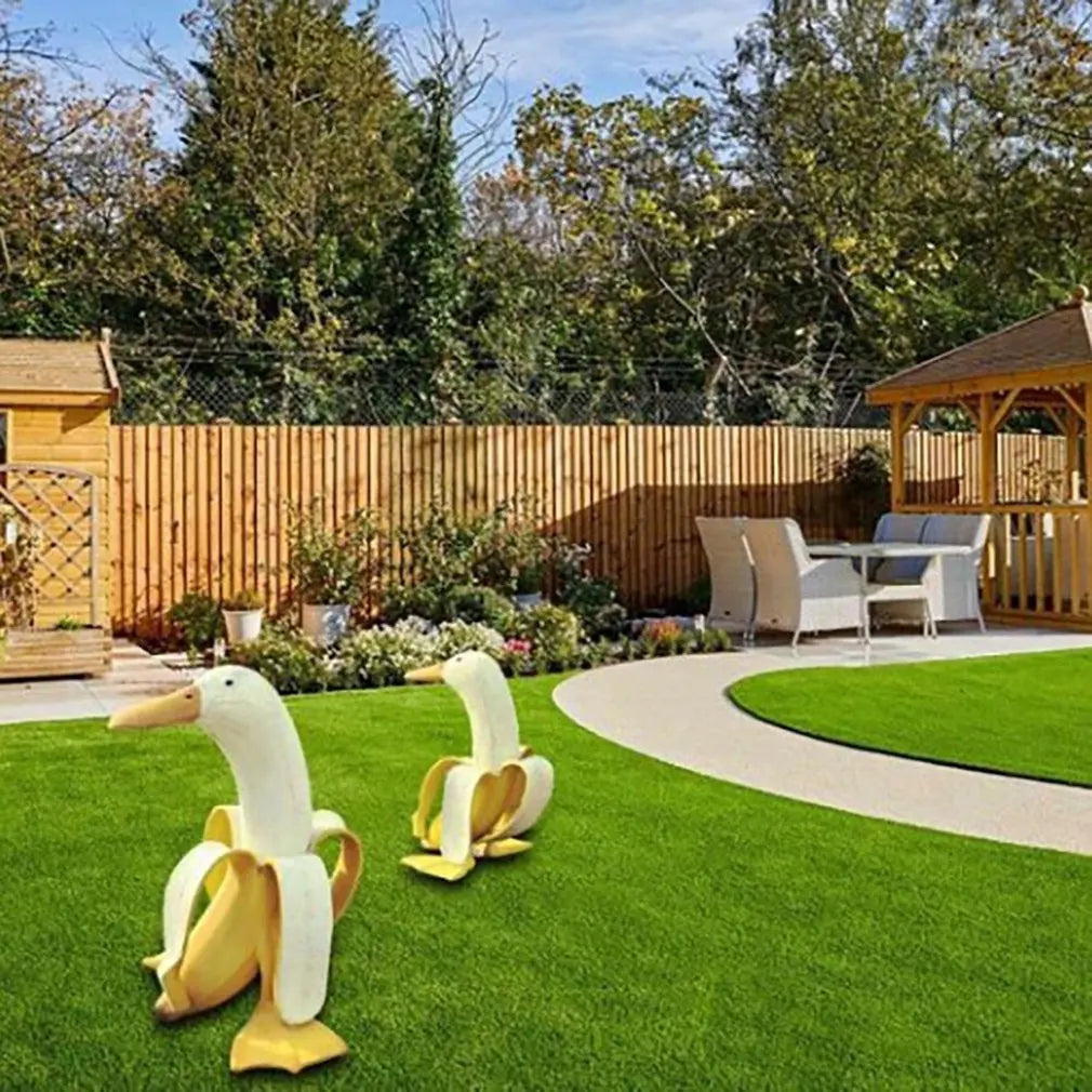 Geschälte Banane Ente Gesicht Gartendekor | Karnz