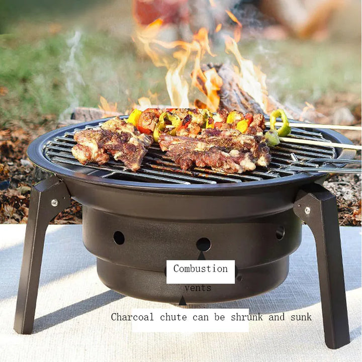 Portabler Antihaft Elite Abenteuer Campinggrill | Karnz