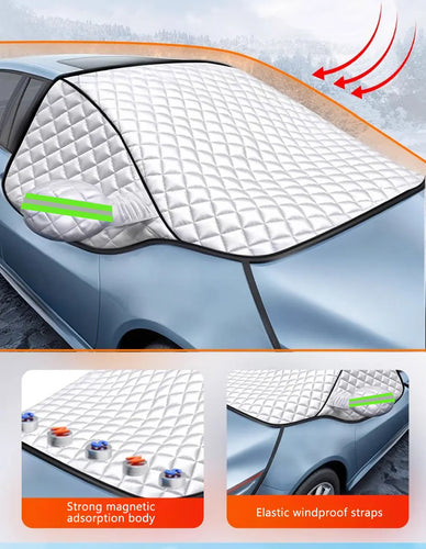 Karnz | FrostGuard Pro | 5-Layer Wind Protection Cover | Magnetic & Windproof | Complete Ice Protection