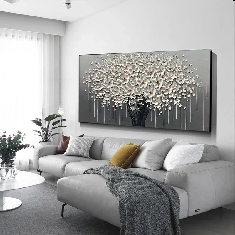 Moderne abstrakte Blumenbaum Wandkunst Fine Art Leinwanddrucke Große Größen Bilder Für Wohnzimmer Schlafzimmer Home Office Kunstdekoration | Karnz