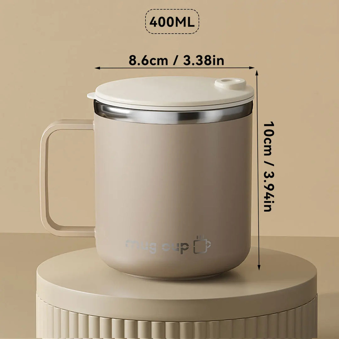 Isolierte Edelstahl Kaffeetasse mit Deckel | Karnz