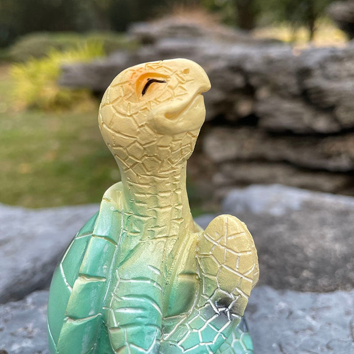 Meditierende Meeresschildkrötenstatue