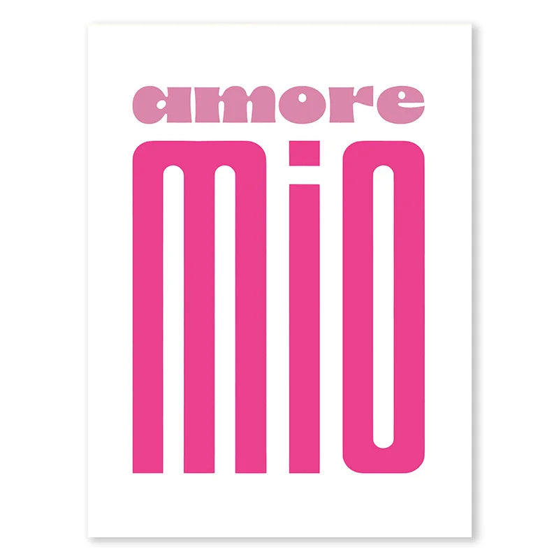 Pink Retro Liebe Zitat Wandkunst Feine Kunst Leinwanddrucke Typografische Bilder Für Schlafzimmer Wohnzimmer Hotelzimmer Modernes Apartment Wandkunst Dekor | Karnz