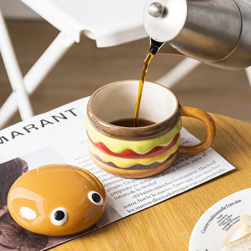 Lecker Hamburger-förmige Keramiktasse