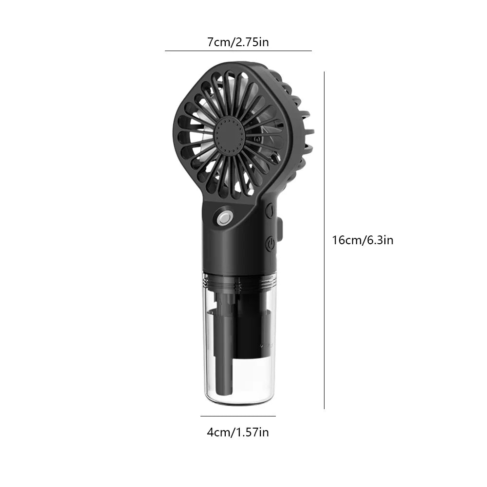 Handheld Mini Klimaanlage USB wiederaufladbarer tragbarer Luftbefeuchter Sprühkühler Kühlspray Luftbefeuchter Ventilator für Zuhause/Büro/Wohnheim | Karnz