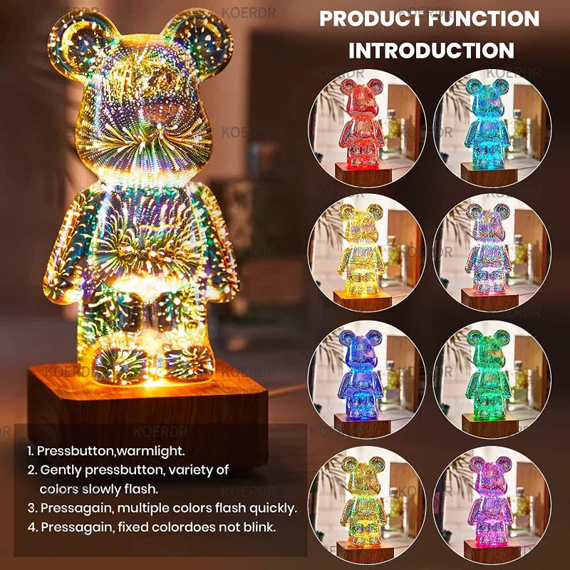 Magische 3D Feuerwerksprojektions-Stimmungslicht - StarBear | Karnz