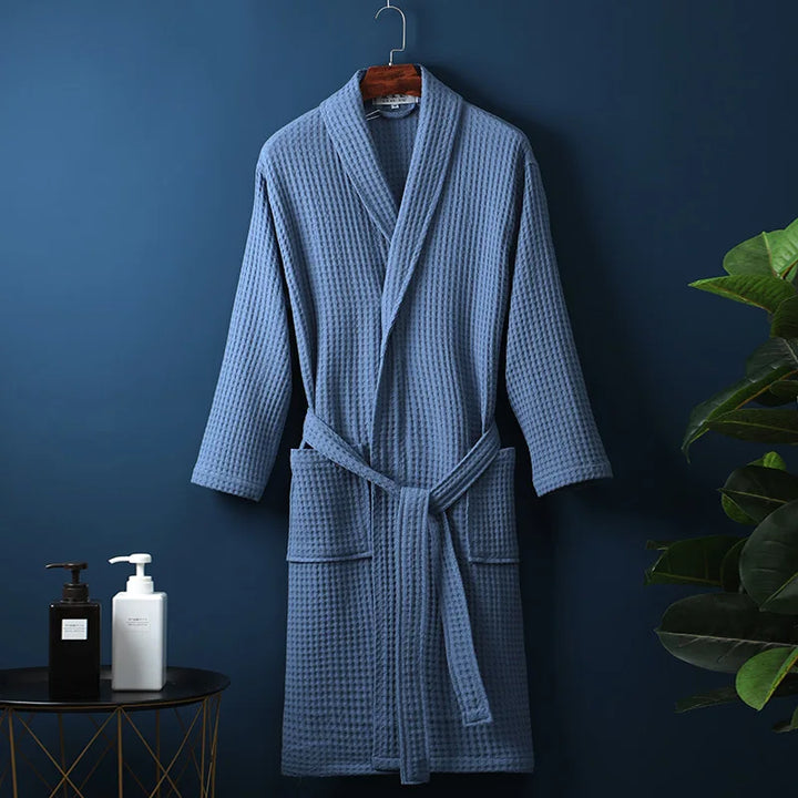 Karnz | CozyCotton Premium Bademantel aus Baumwolle | Weich & Atmungsaktiv | Perfekt für Herren & Damen | Mit Taschen