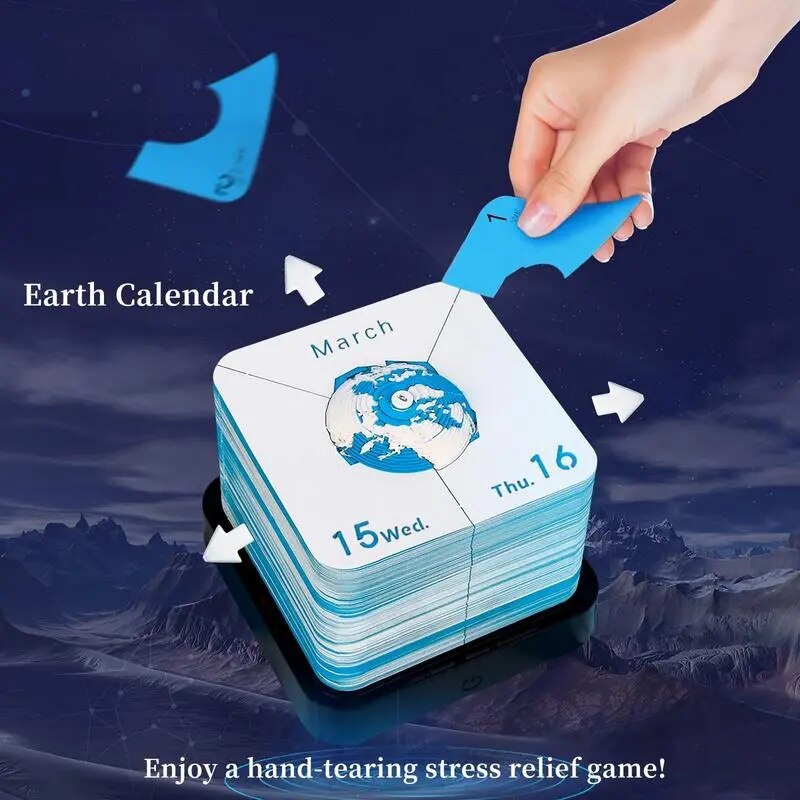 3D Earth Wanderer Kalender Memo Pad | Karnz