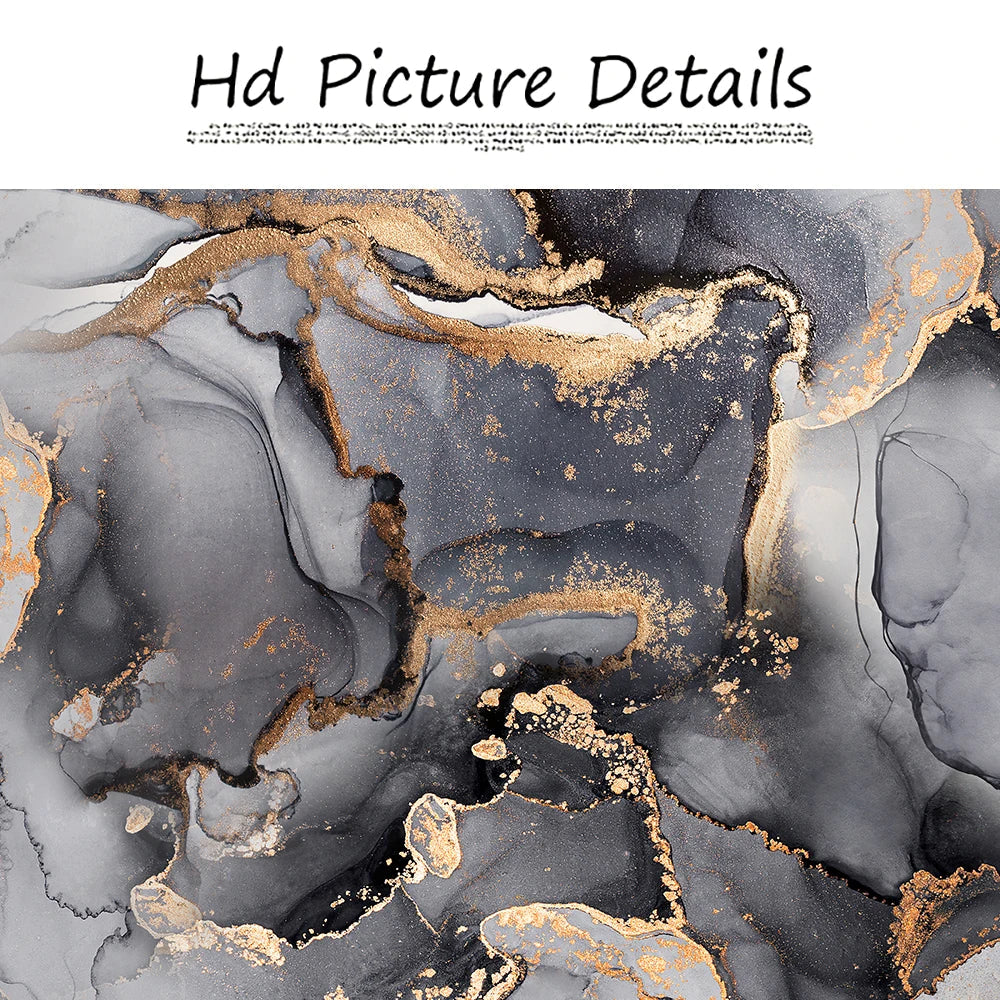 Abstrakte Graue Goldene Flüssigmarmor Druck Wandkunst Fine Art Leinwanddrucke Breitformatbilder Für Über Dem Sofa Kunst Für Über Dem Bett