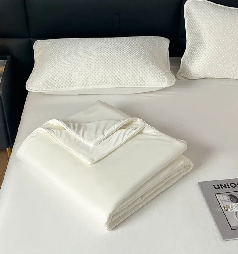 Air Condition Sommerdecke — Pure Color Eis-Seide Kühlende Decke, Leicht & Glatt Twin/Kingsize Bettdecke | Karnz